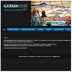 Joumani :: Concept en Design :: grafische vormgeving en webdesign :: Webdesign: Glasraam Diest